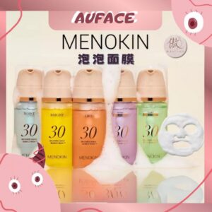 台灣現貨【AUFACE傲妃】 總公司授權 Menokin30秒泡泡面膜 免沖洗 泡泡面膜 95ml保濕 修復 舒緩 面膜